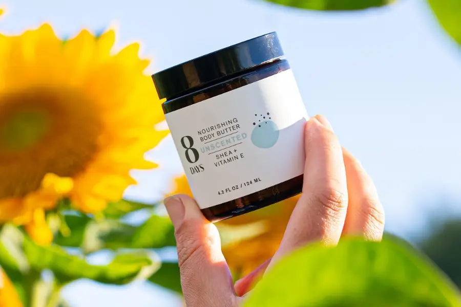 Natural Body Butter - Top Ingredients | 8 Days Botanicals